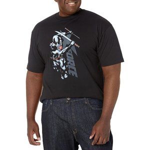 Marvel Big & Tall Deadpool Team Force Men's Tops Short Sleeve Tee Shirt